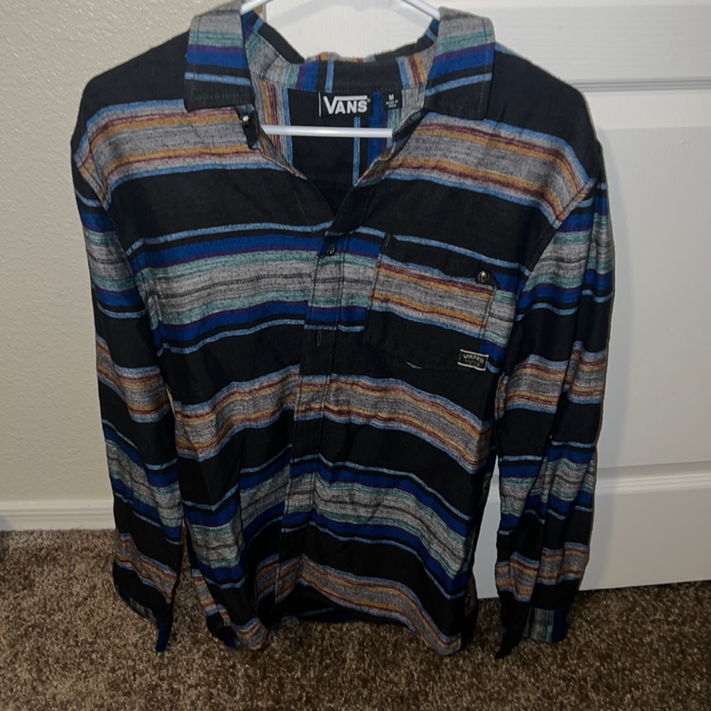 Vans long sleeve skater button up